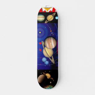 "ENCELATUS u. SATURN im RAUM " Skateboard