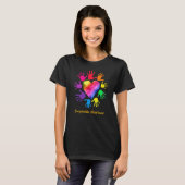Encephalitis Awareness Hands Encephalitis T-Shirt (Vorne ganz)
