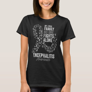 Encephalitis Awareness Month Butterflies Silver Ri T-Shirt