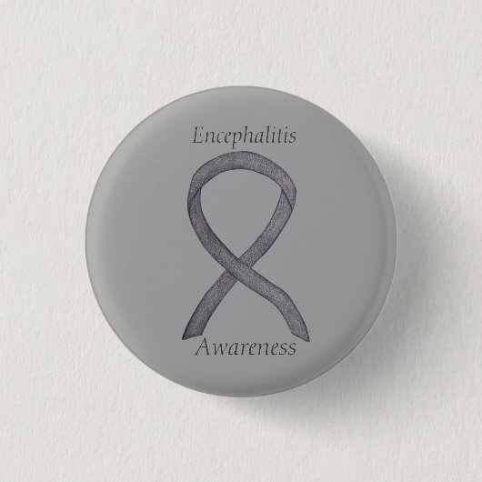 Encephalitis - Benutzerdefiniertes Button für das  (Vorderseite)