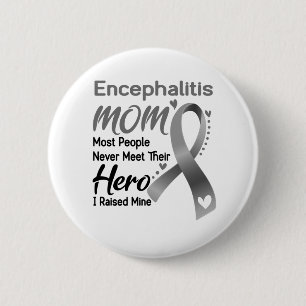 Encephalitis Sensibilisierung Monat Band Geschenke Button