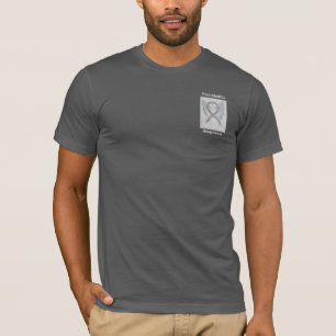 Encephalitis Silver Awareness Ribbon Angel T-Shirt