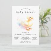 Enchangerie Duckbabydusche Einladung (Stehend Vorderseite)