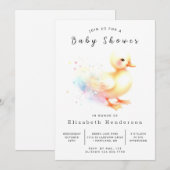 Enchangerie Duckbabydusche Einladung (Vorne/Hinten)