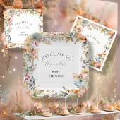 Enchangerie Fall Fairy Floral Baby Girl Dusche Pappteller