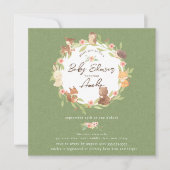 Enchangerie Forest Baby-Dusche Einladung (Vorderseite)