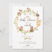 Enchangerie Forest Baby-Dusche Einladung (Vorderseite)