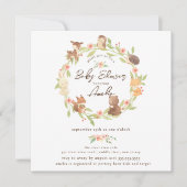 Enchangerie Forest Baby-Dusche Einladung (Vorderseite)