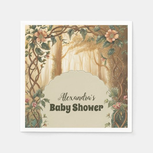 Enchangerie Forest Baby-Dusche Serviette (Vorderseite)