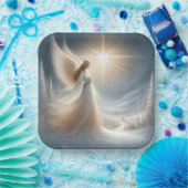 Enchanted Angel Christmas Party Plates Pappteller (Party)