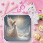 Enchanted Angel Christmas Party Plates Pappteller (Party)