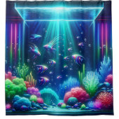 "Enchanted Aquarium Escape" Duschvorhang (Vorderseite)