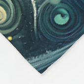 "Enchanted Aurora Winter Citycape" Fleecedecke (Ecke)