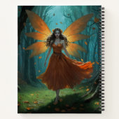 Enchanted Autumn Fairy Thanksgiving Fantasy Art Notizblock (Rückseite)