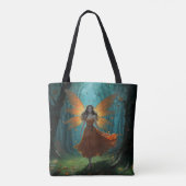 Enchanted Autumn Fairy Thanksgiving Fantasy Art Tasche (Rückseite)