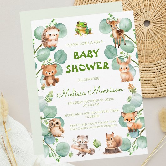 Enchanted Baby Boy Shower Einladung
