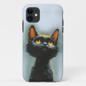 Enchanted Black Cat Case-Mate iPhone Hülle (Rückseite)