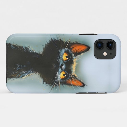 Enchanted Black Cat Case-Mate iPhone Hülle (Rückseite (Horizontal))