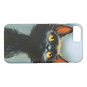 Enchanted Black Cat Case-Mate iPhone Hülle (Rückseite (Horizontal))