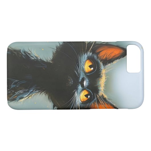 Enchanted Black Cat Case-Mate iPhone Hülle (Rückseite (Horizontal))