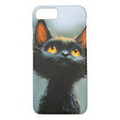 Enchanted Black Cat Case-Mate iPhone Hülle (Rückseite)