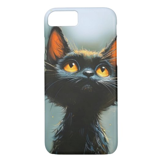 Enchanted Black Cat Case-Mate iPhone Hülle (Rückseite)