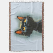 Enchanted Black Cat Decke (Vorderseite Vertikal)