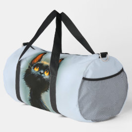Enchanted Black Cat Duffle Bag