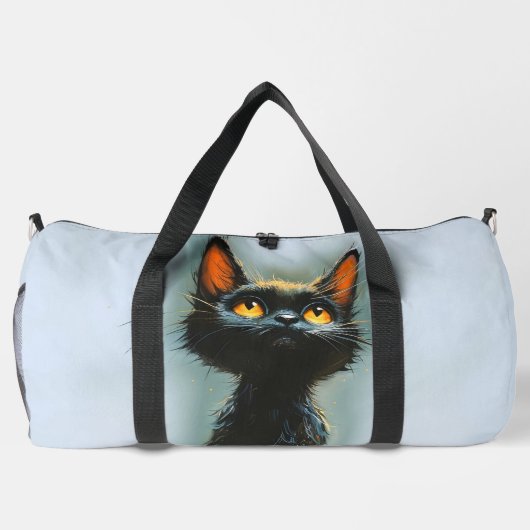Enchanted Black Cat Duffle Bag (Rückseite)