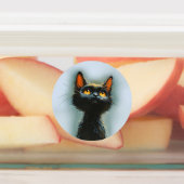 Enchanted Black Cat Etiketten (Befestigt)