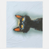 Enchanted Black Cat Fleecedecke (Vorderseite)