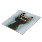 Enchanted Black Cat Fliese (Seite)