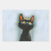 Enchanted Black Cat Geschenkpapier Set (Vorderseite 2)