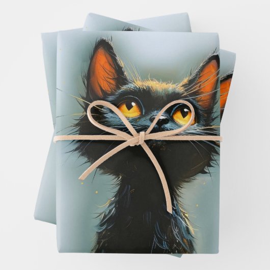 Enchanted Black Cat Geschenkpapier Set (Beispiel)
