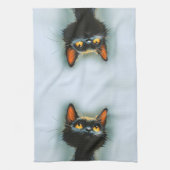 Enchanted Black Cat Geschirrtuch (Vertikal)