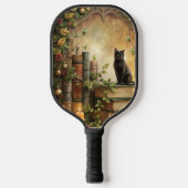 Enchanted Black Cat Library Pickleball Schläger (Vorderseite)