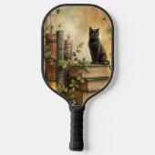 Enchanted Black Cat Library Pickleball Schläger (Rückseite)