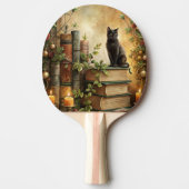 Enchanted Black Cat Library Tischtennis Schläger (Vorderseite)