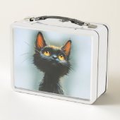 Enchanted Black Cat Metall Brotdose (Rückseite)