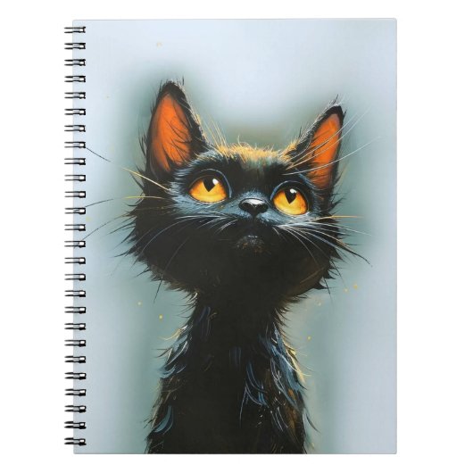 Enchanted Black Cat Notizblock (Vorderseite)