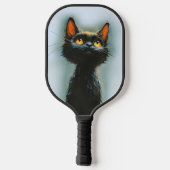 Enchanted Black Cat Pickleball Schläger (Rückseite)
