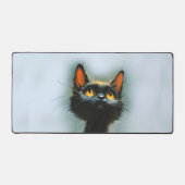 Enchanted Black Cat Schreibtischunterlage (Vorderseite)