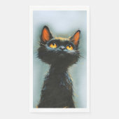 Enchanted Black Cat Serviette (Vorderseite)