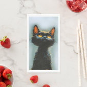 Enchanted Black Cat Serviette (Beispiel)