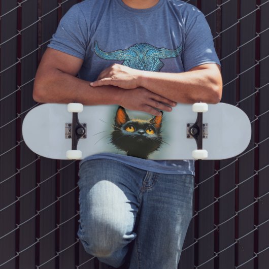 Enchanted Black Cat Skateboard (Außenbereich 3)