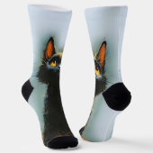 Enchanted Black Cat Socken (Gewinkelt)