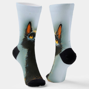 Enchanted Black Cat Socken