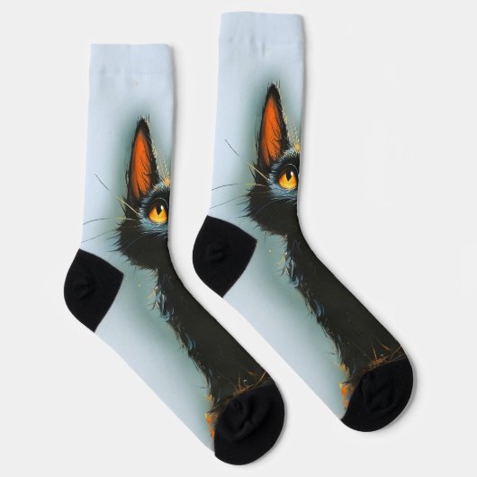 Enchanted Black Cat Socken (Rechts)