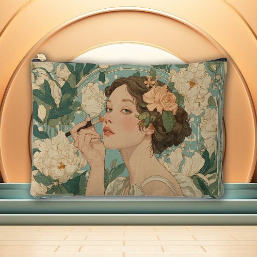 Enchanted Bloom Art Nouveau Zubehörtasche