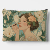 Enchanted Bloom Art Nouveau Zubehörtasche (Vorderseite)